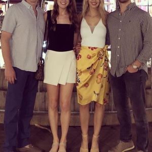 Ellie Tahari White Skort